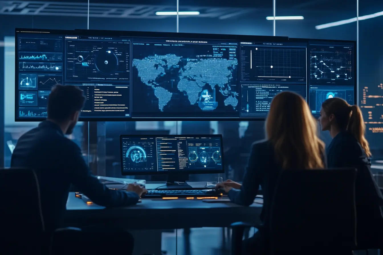Enterprise security team using AI deepfake detection to verify suspicious executive media and prevent impersonation risk.